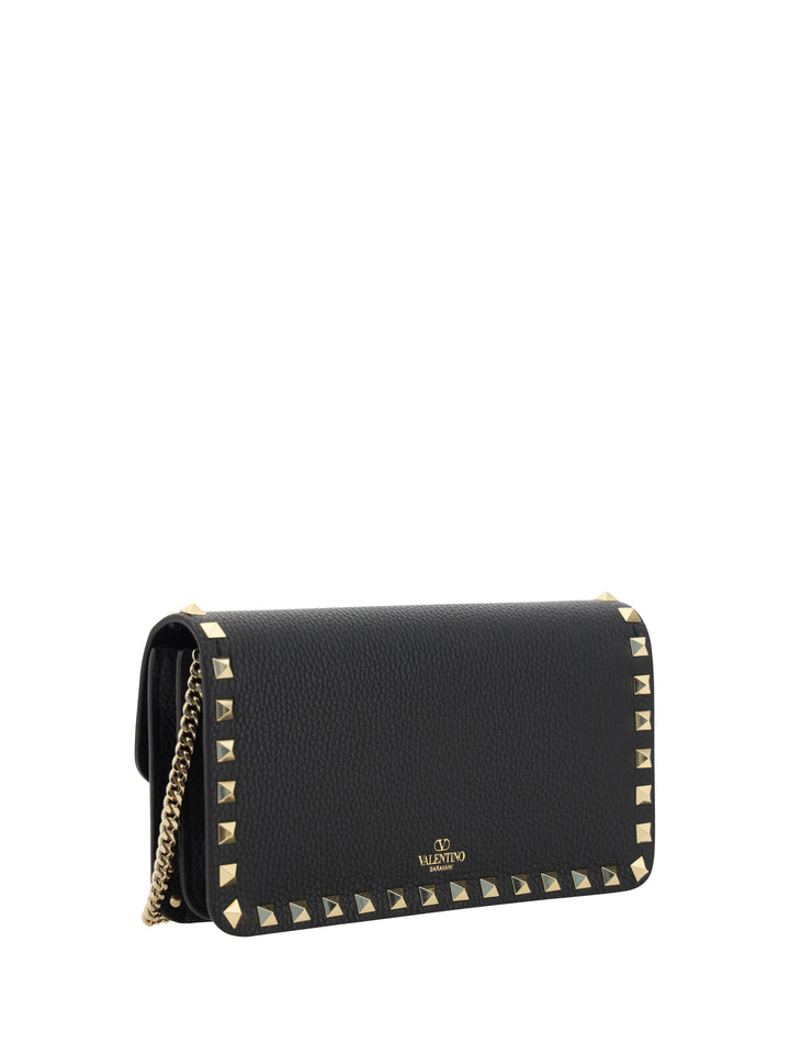 WALLET W/STRAP | ROCKSTUD | VITELLO STAM