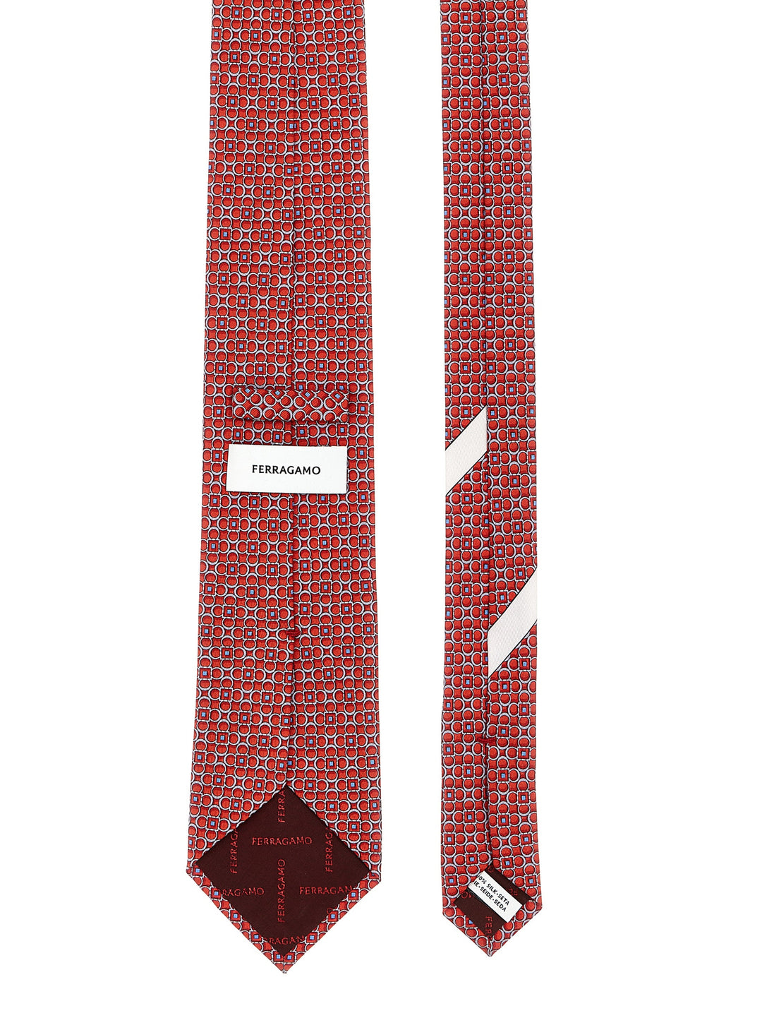 Printed Tie Ties, Papillon Red