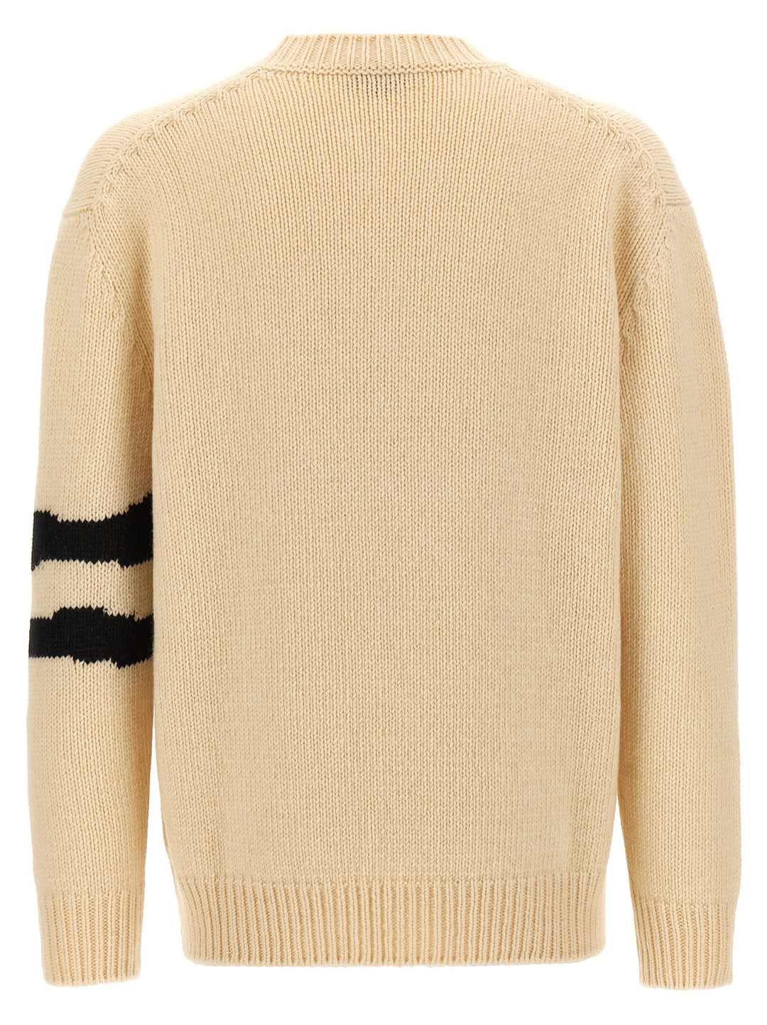 Contrast Intarsia Sweater Sweater, Cardigans White/Black