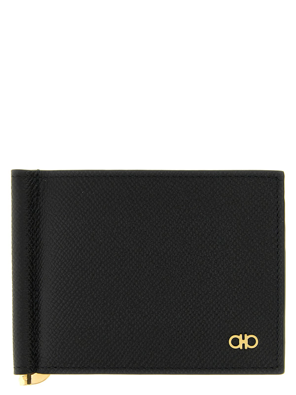 Gancini Wallet With Clip Wallets And Card Holders Black