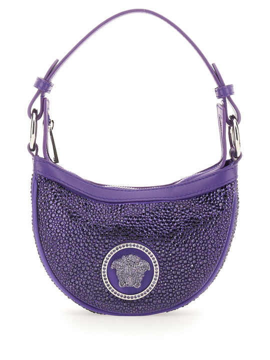 Mini Hobo Bag With Crystals