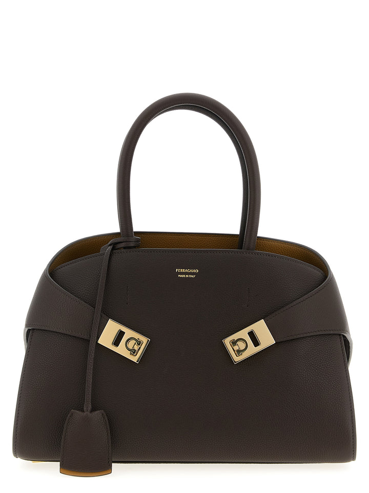 Ferragamo Hug (M) Hand Bags - Brown | 1e150cb9eeeff8ceda4bbf57987fff92a8595249