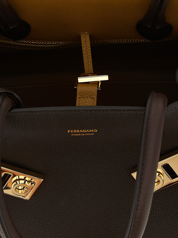 Ferragamo Hug (M) Hand Bags - Brown | 0d71a04c3548cd8cb8905d4b8a17c1fa37c7b2f9
