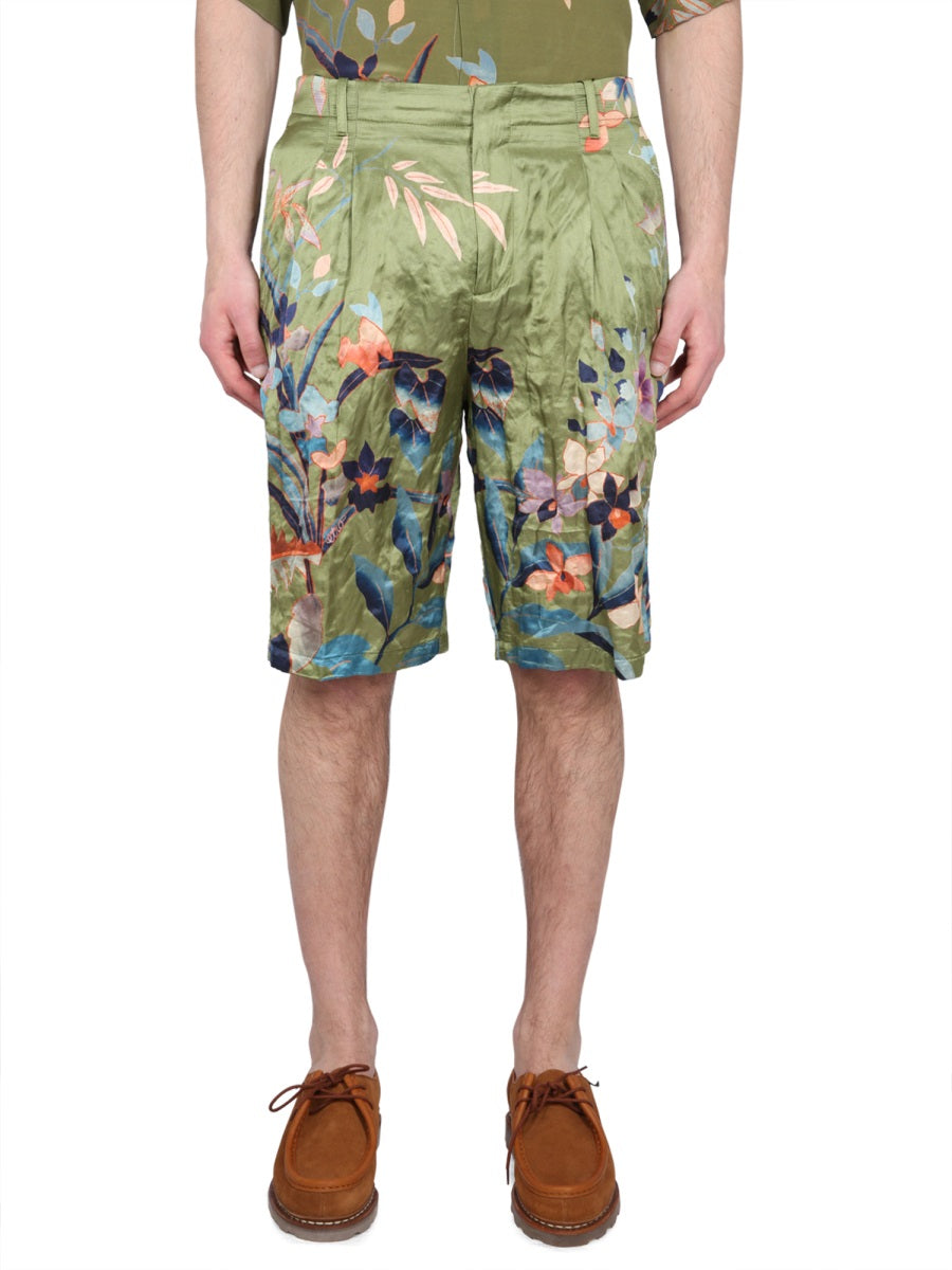 Etro Shorts - Green | Wanan Luxury