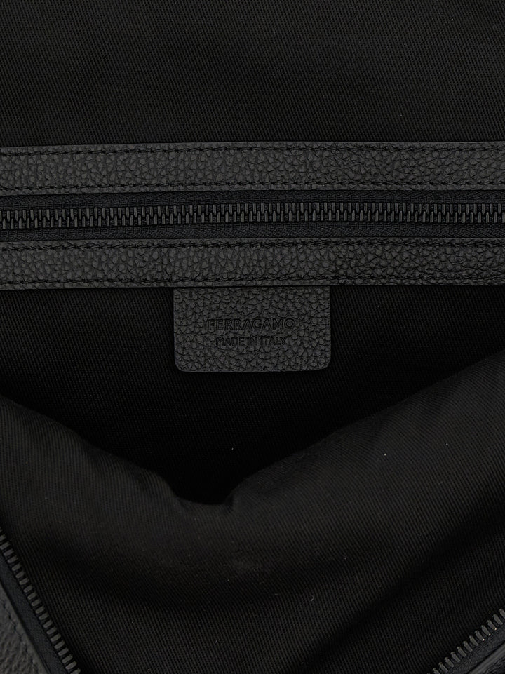 Ferragamo Hug Backpacks & Travels - Black | 55992b3a5875821d3bc18bf4afecc842e28a3a42