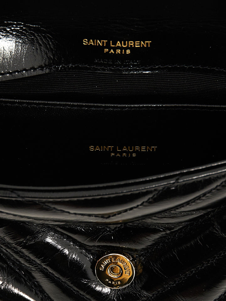Saint Laurent College Mini Crossbody Bags - Black | 0d7d4e84a8ab34925712c716d1c196d6d3250c22