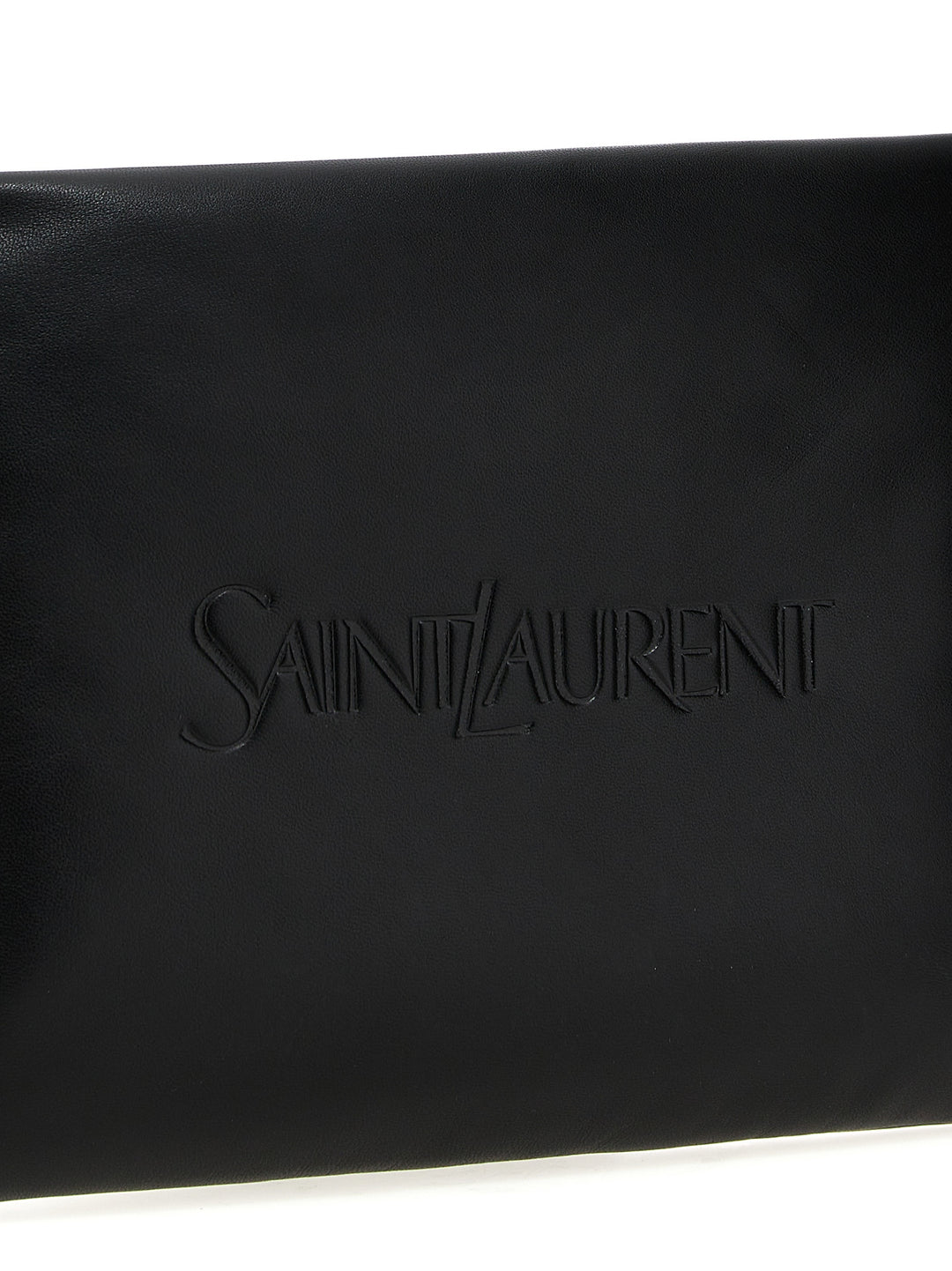 Logo Padded  Bag Clutch Black