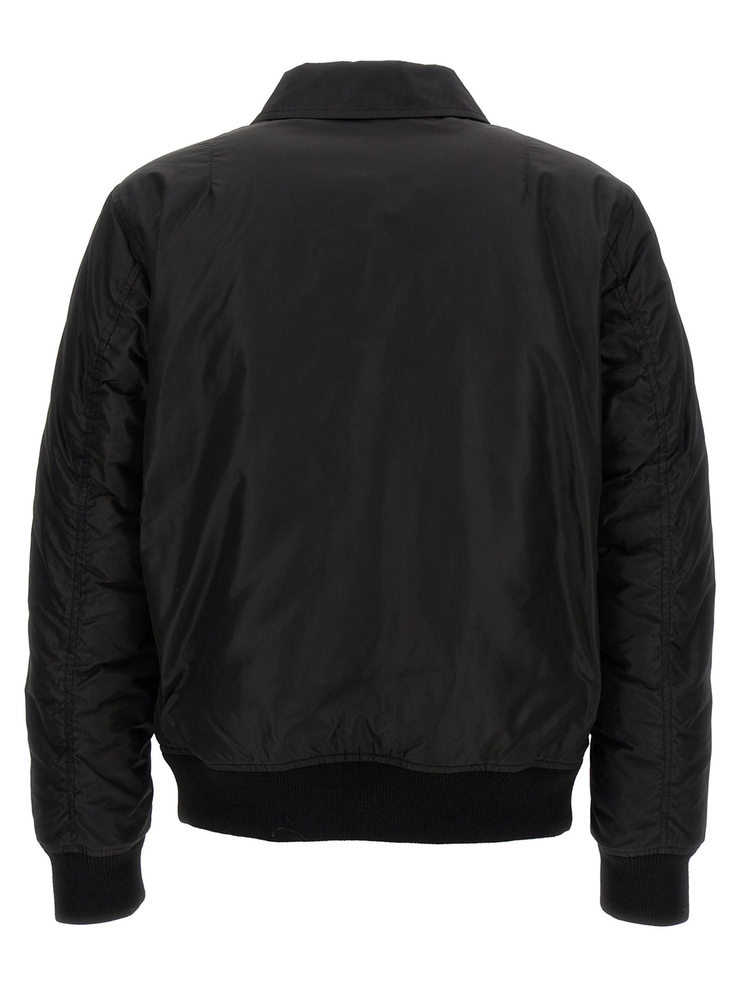 Silk Bomber Jacket Casual Jackets, Parka Black