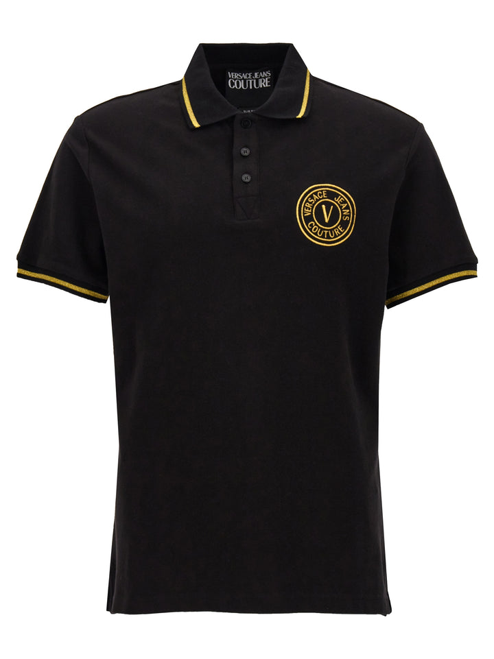 Logo Embroidery  Shirt Polo Black