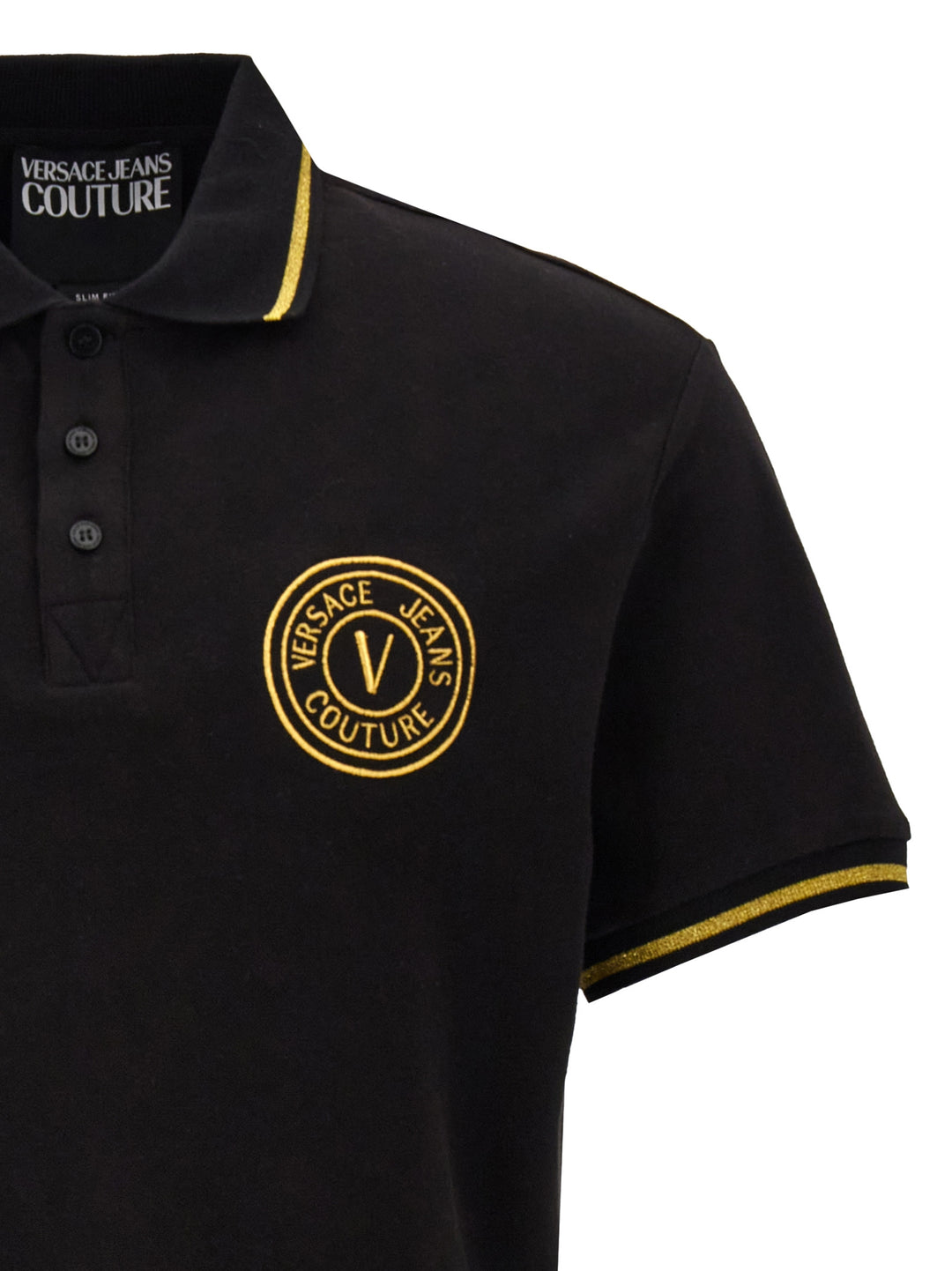 Logo Embroidery  Shirt Polo Black