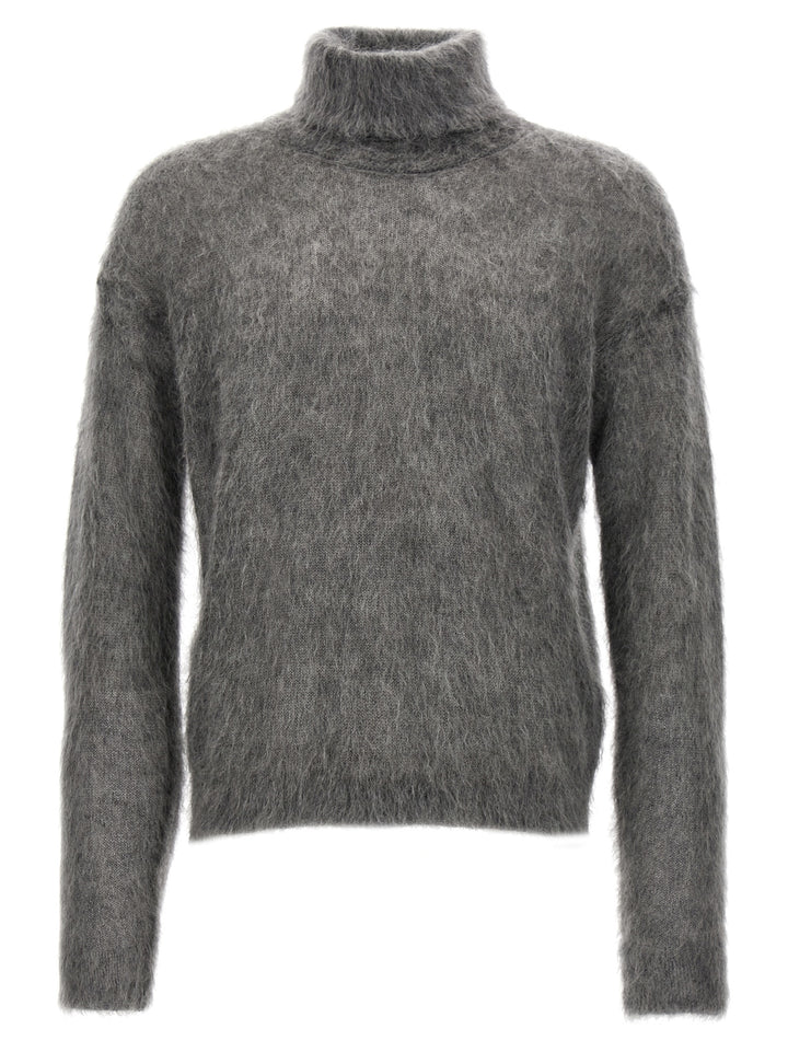 Mohair Turtleneck Sweater Sweater, Cardigans Gray