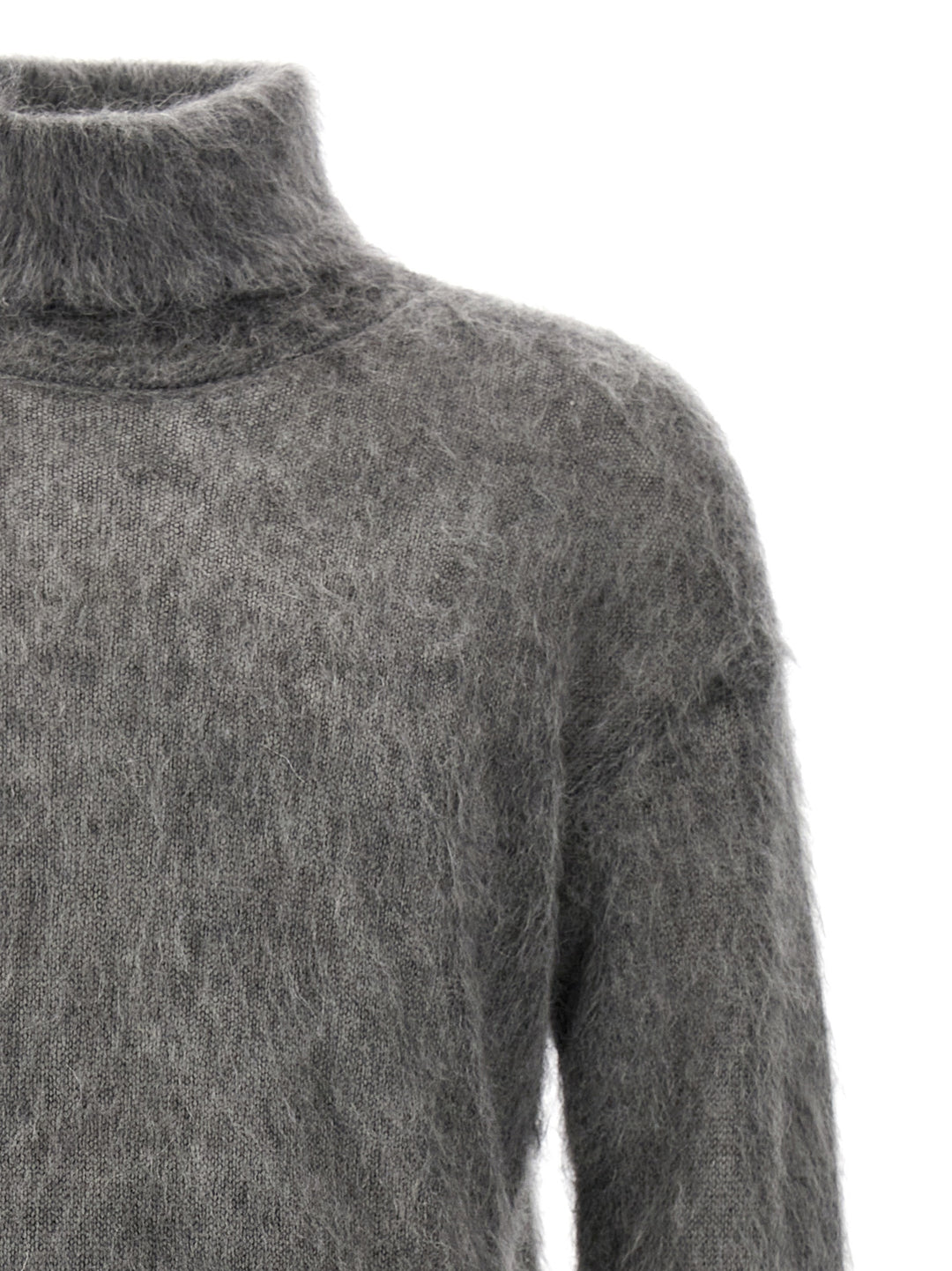 Mohair Turtleneck Sweater Sweater, Cardigans Gray