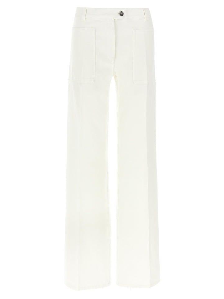Ferragamo Straight Jeans - White | 3b6ecb9a3de302e3823c27c1bd146996a61c583b