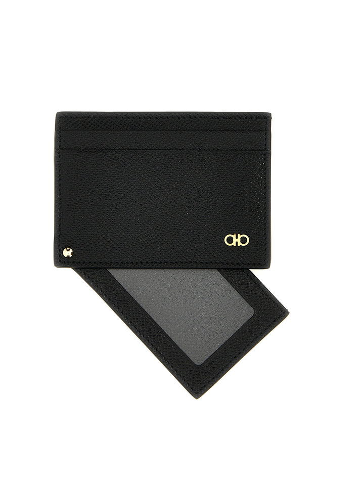 Ferragamo Gancio Wallets and Card Holders - Black | 7bb3d83f6ad3bf93b8b3e4eb0202e97984358fba