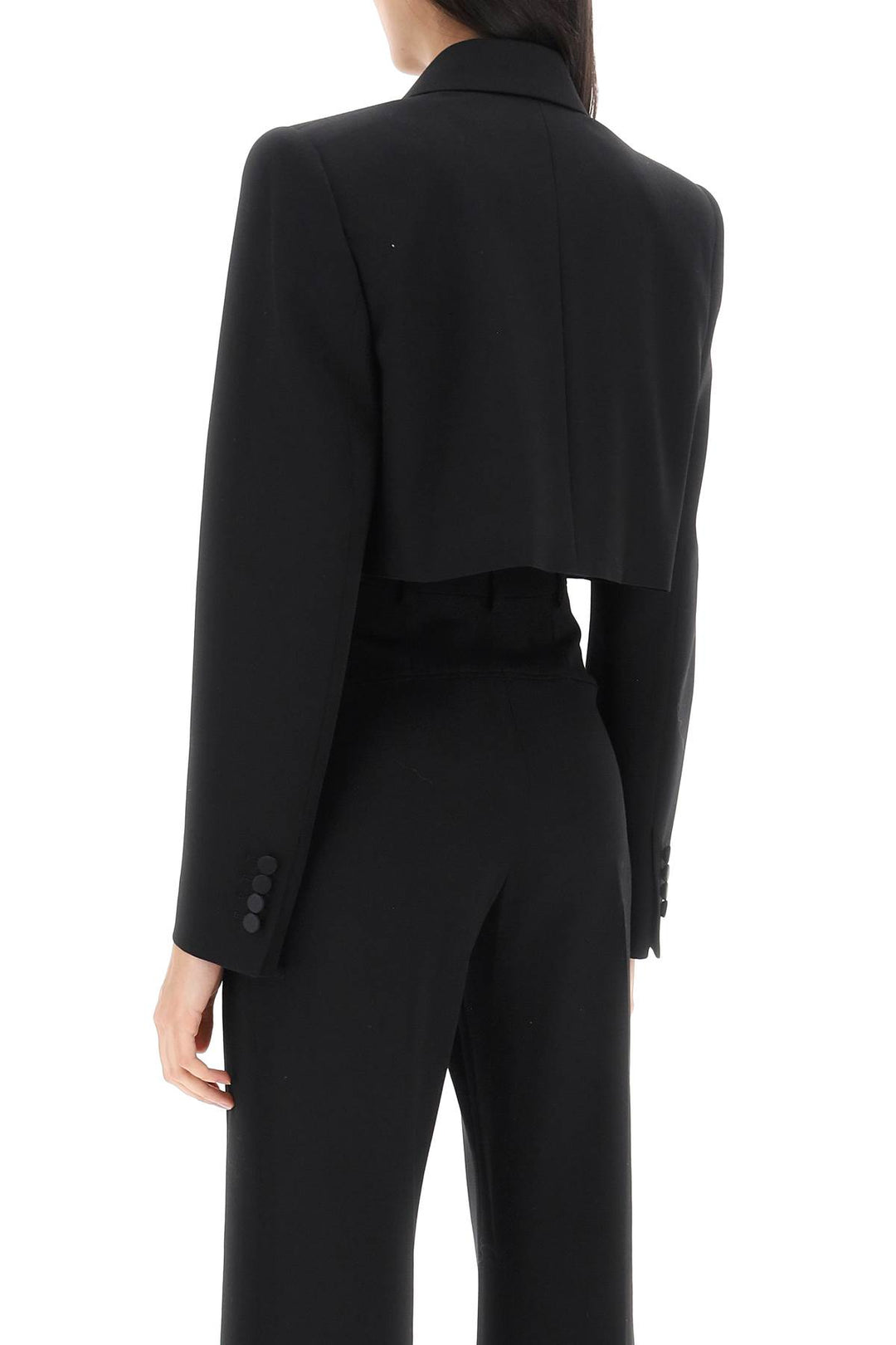 Cropped Tuxedo Jacket