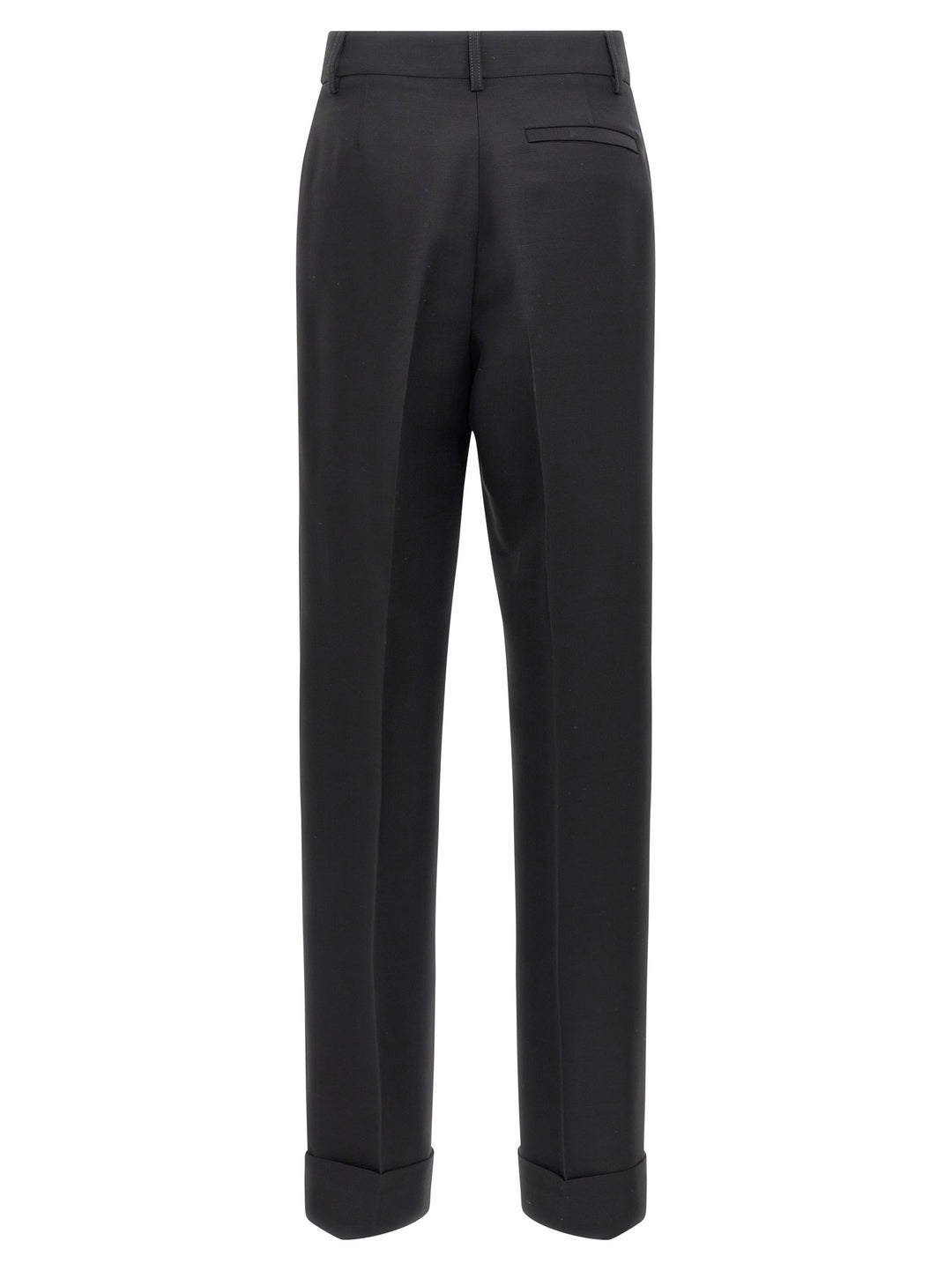Ferragamo Stretched Pleated Trousers Pants - Black | f5cafbcf2ba2b9ca6ee3d7e869fe86ebbc441f3c