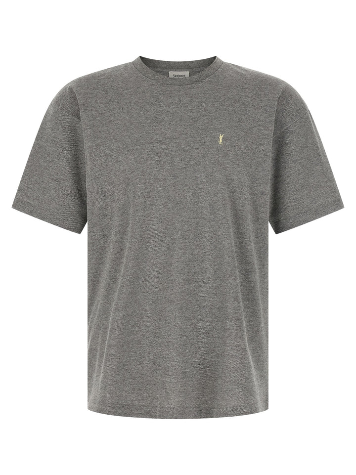 Saint Laurent Cassandre T-shirt - Gray | b3e111b0655e8014e011672fbc2e1391bc92000d