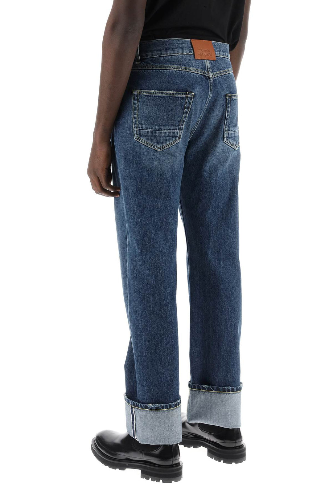 Straight Fit Jeans In Selvedge Denim