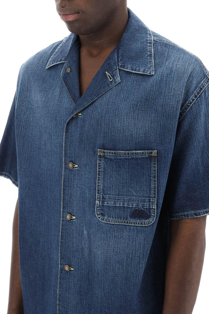 Organic Denim Short Sleeve Shirt