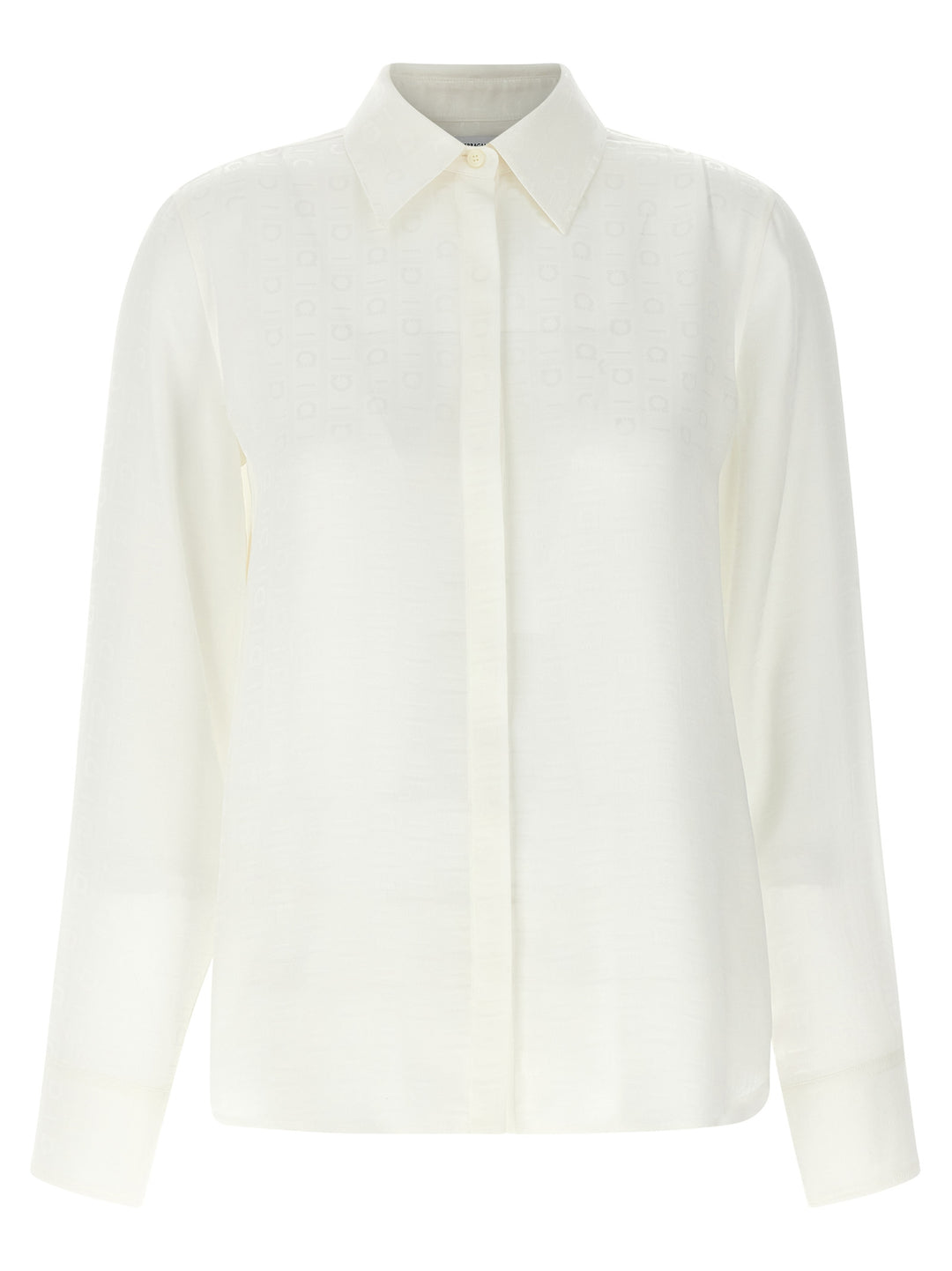 Ferragamo Monogram Shirt Shirt and Blouse - White | 49603b153032ae4fc570cbea7144ee417d992c75