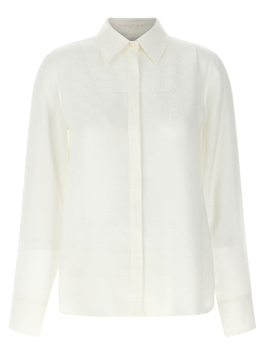 Monogram Shirt Shirt And Blouse White