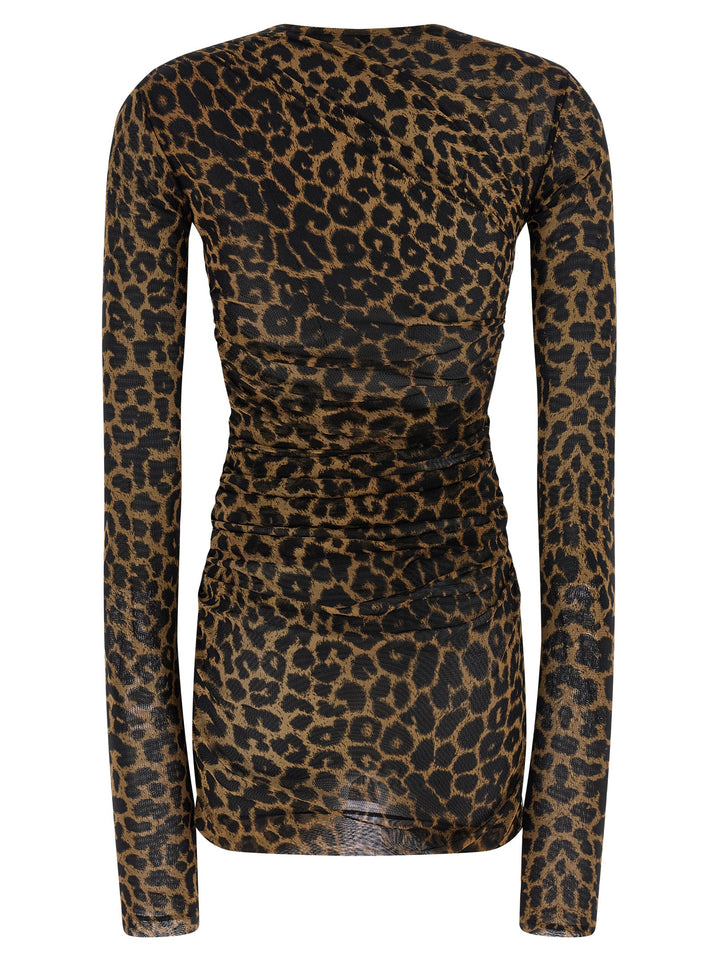 Saint Laurent Tulle Dress Dresses - Brown | e4f4c999fdb76e6df75956a1e19f3a9d75875c75