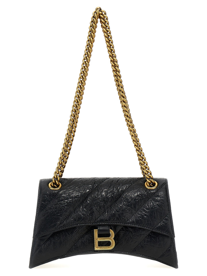 Crush Chain S Shoulder Bags Black