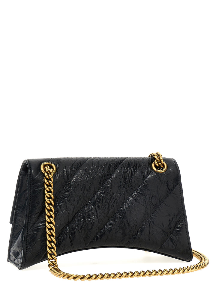 Crush Chain S Shoulder Bags Black