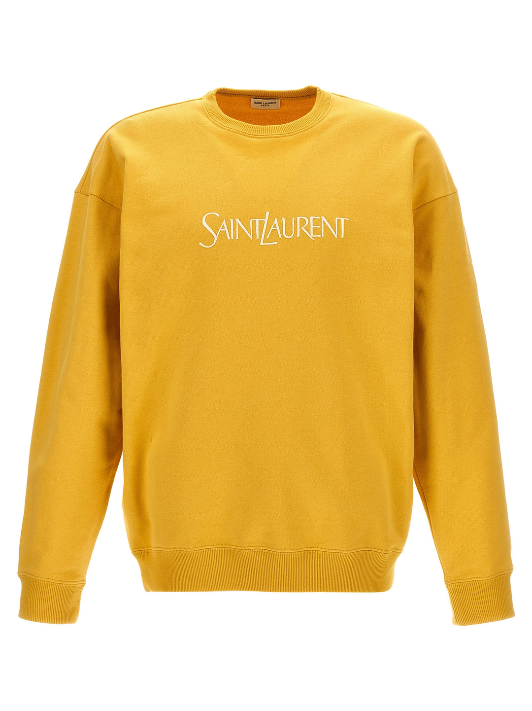 Logo Embroidery Sweatshirt Yellow