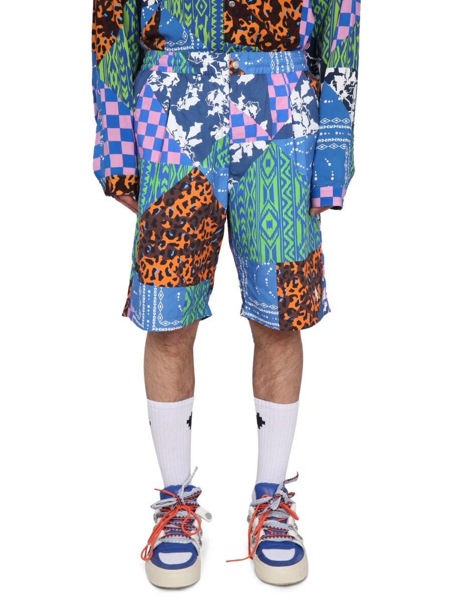 Marcelo Burlon Shorts - Blue | Wanan Luxury
