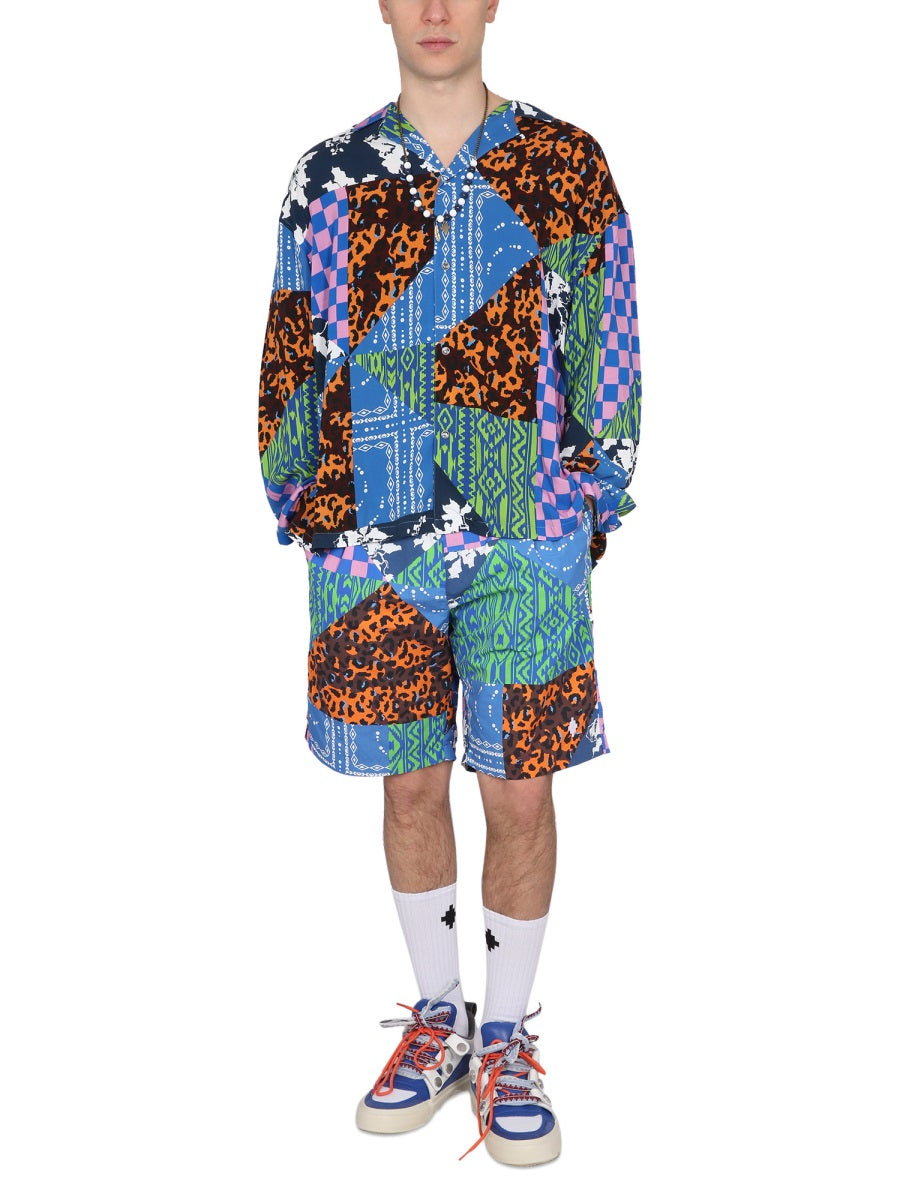 Marcelo Burlon Shorts - Blue | Wanan Luxury