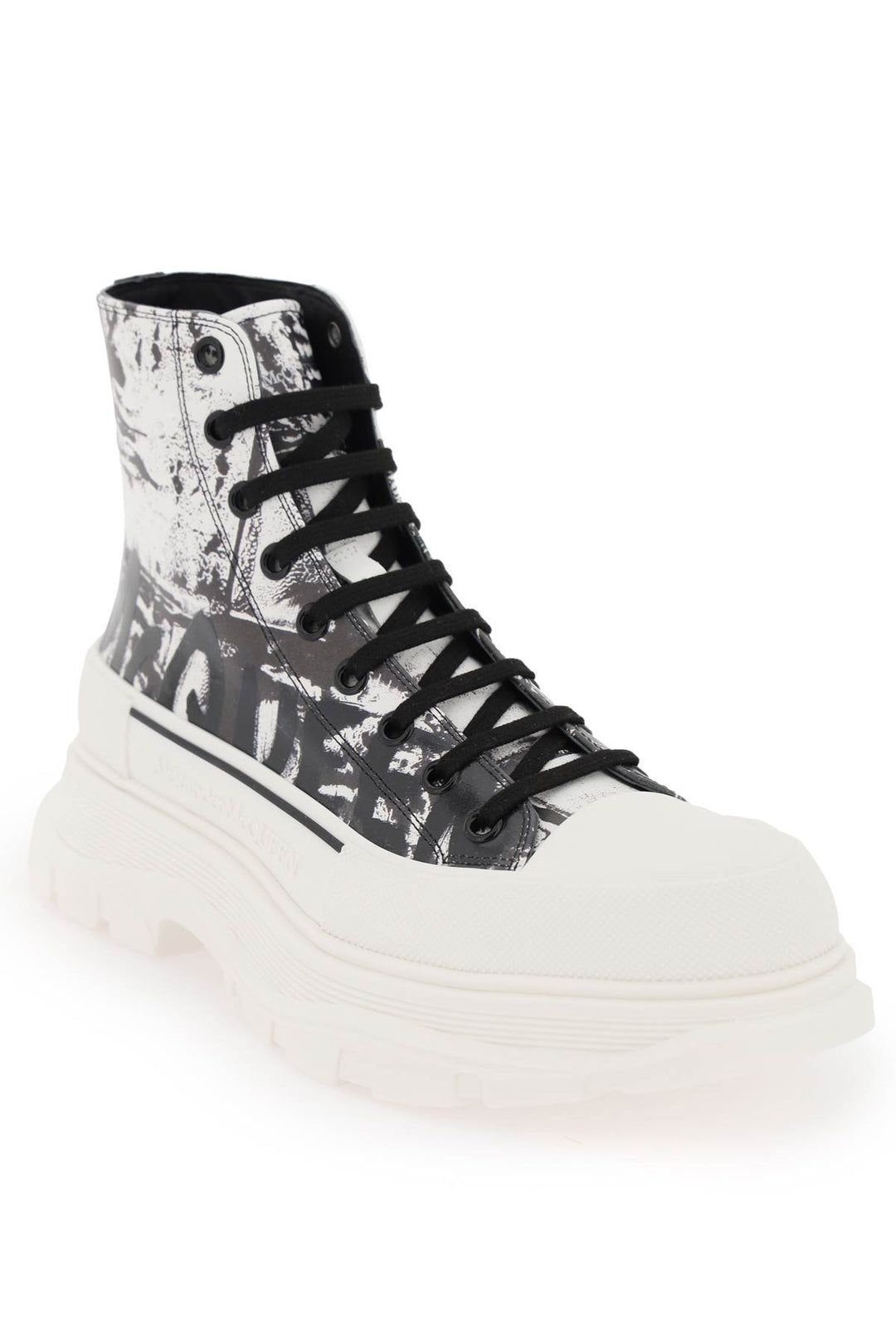 'Tread Slick Graffiti' Ankle Boots