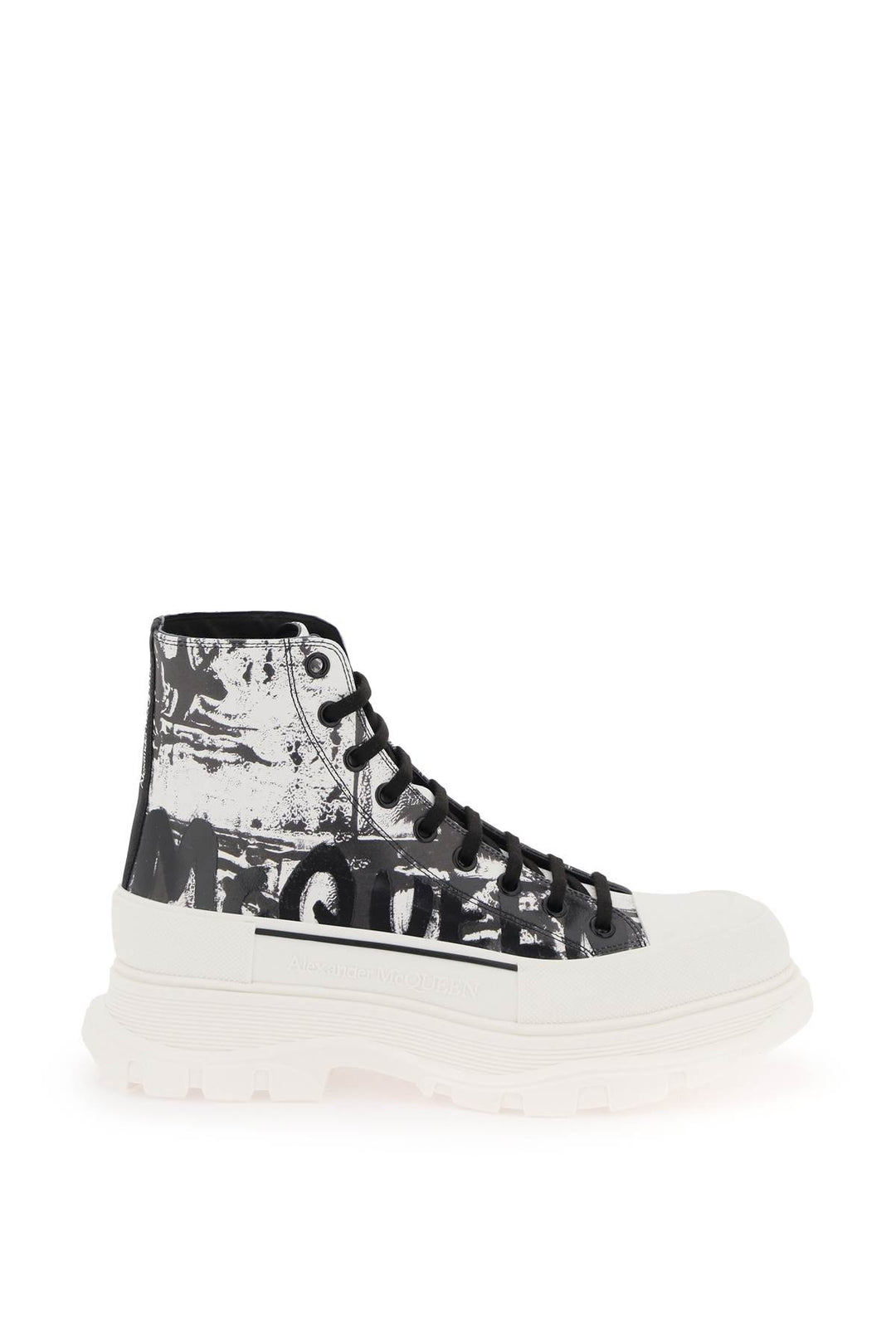 'Tread Slick Graffiti' Ankle Boots