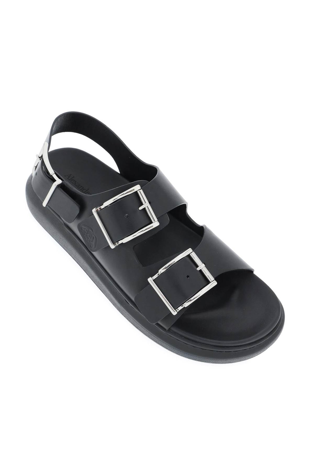 Leather Sandals With Maxi Buckles