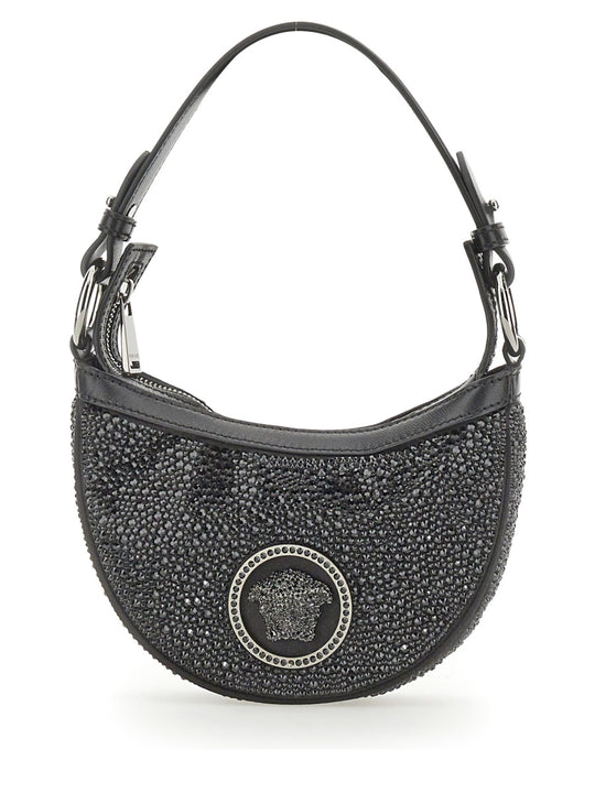 Mini Hobo Bag With Crystals