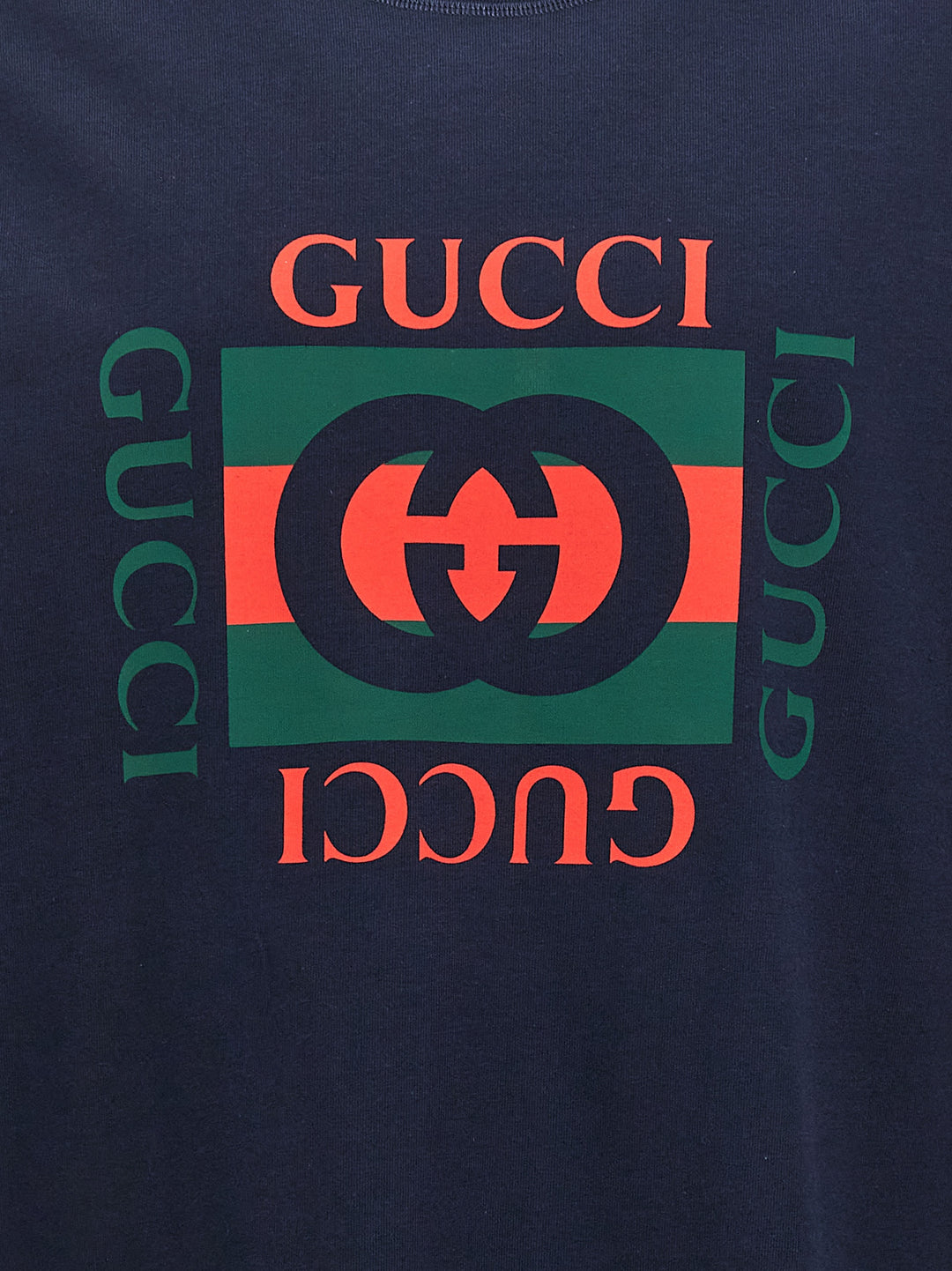 Gucci Logo Print T-shirt - Blue | 94fa04cd52dd257851f8bdd62272af2b5cbddd92