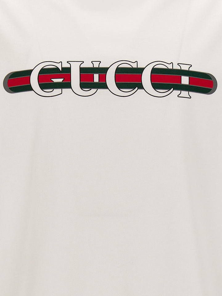Gucci Gucci Web T-shirt - White | 8460851b2e640967135c425dac8202fae629350c