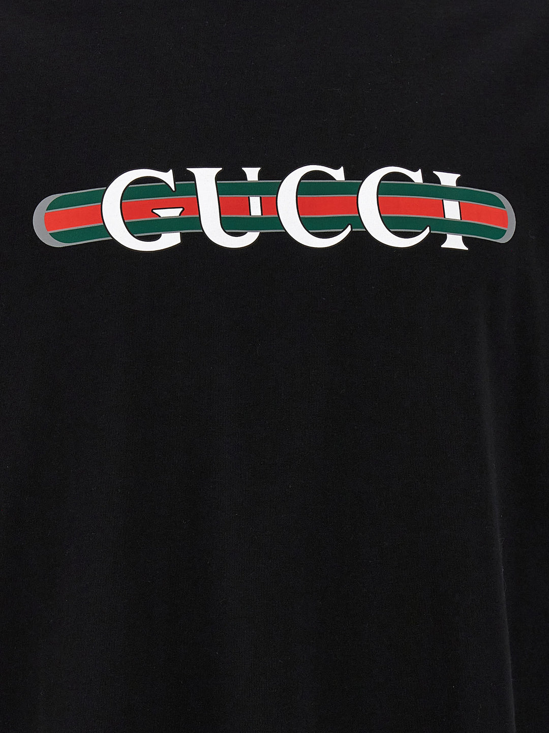 Gucci Gucci Web T-shirt - Black | b68edfa24b06a8b9a15265ce3a621c7e80fd3494