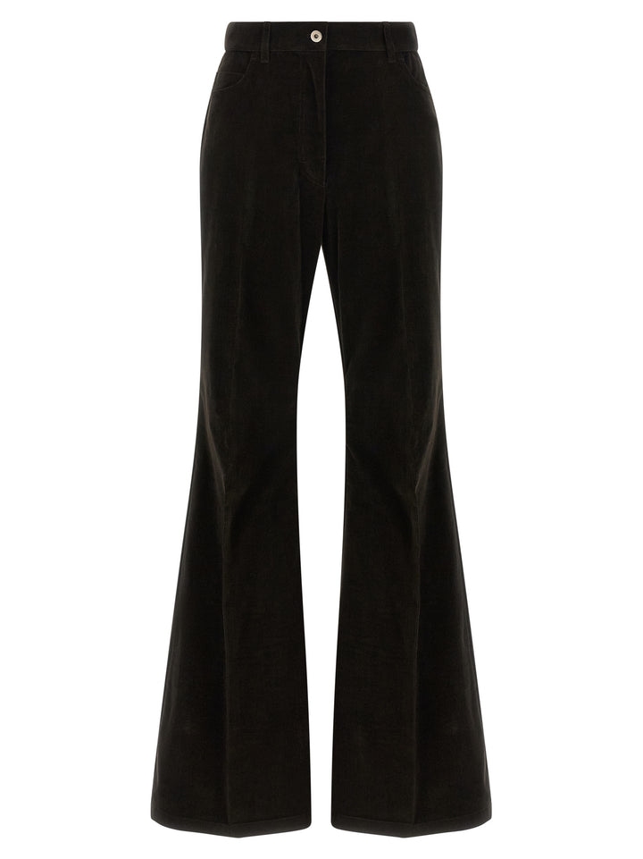 Ferragamo Velvet Pants - Brown | db1d6a7f20e80ba405f838b52636372d8ba4a253