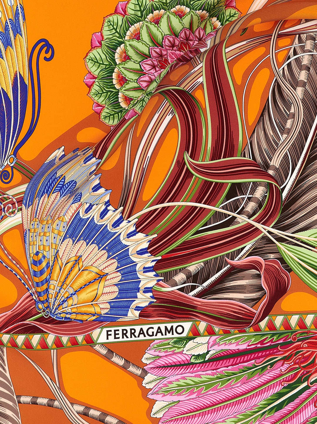Ferragamo Giada Scarves and Foulards - Orange | ca26106b513f1a170ff111d8b37eab725f10eb2a