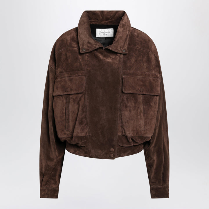 Saint Laurent Coats & Jackets - Brown | 25e1edf30fd2c9a284974056d2a33c29ac8a6266