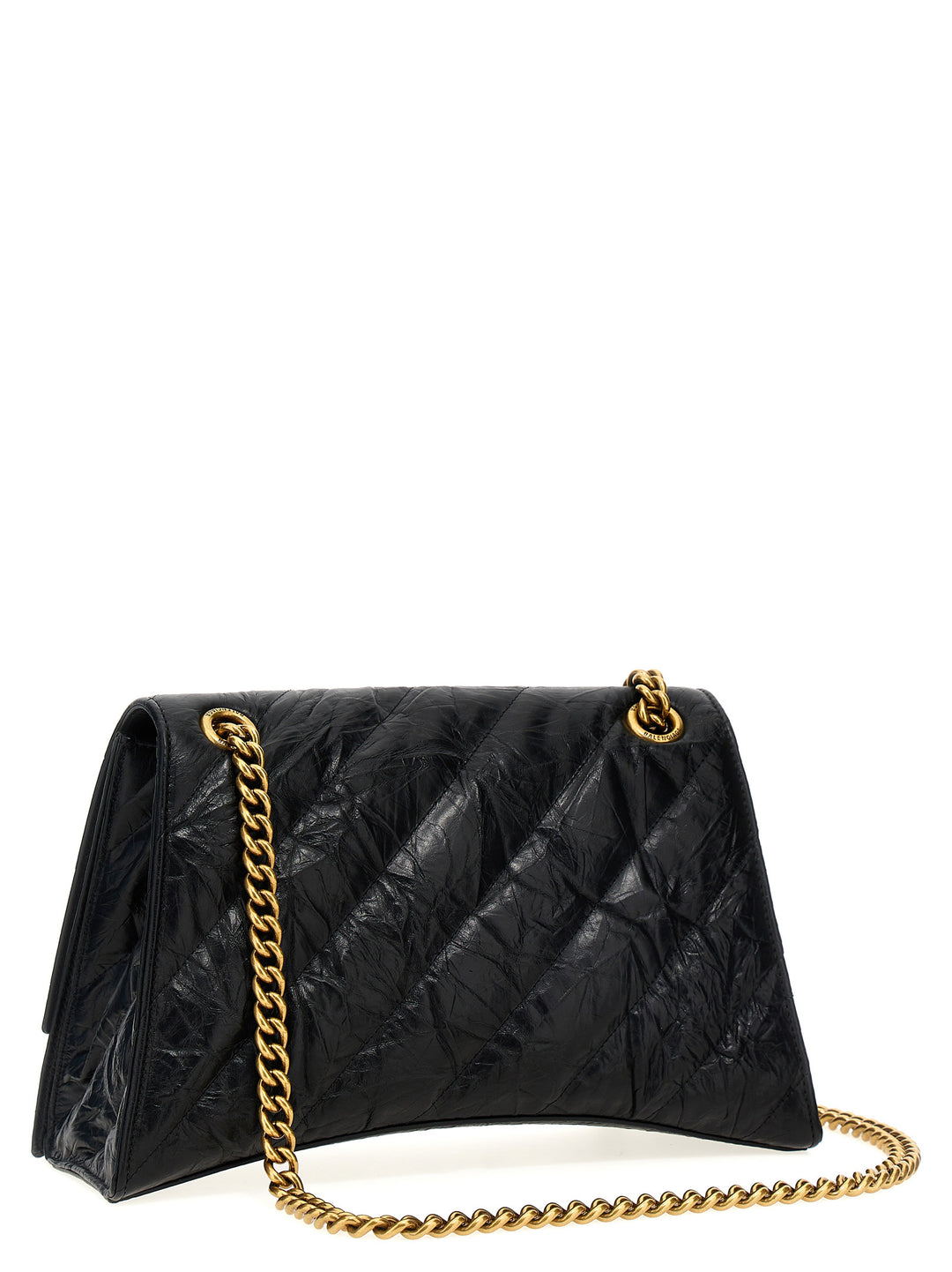 Crush Chain Shoulder Bags Black