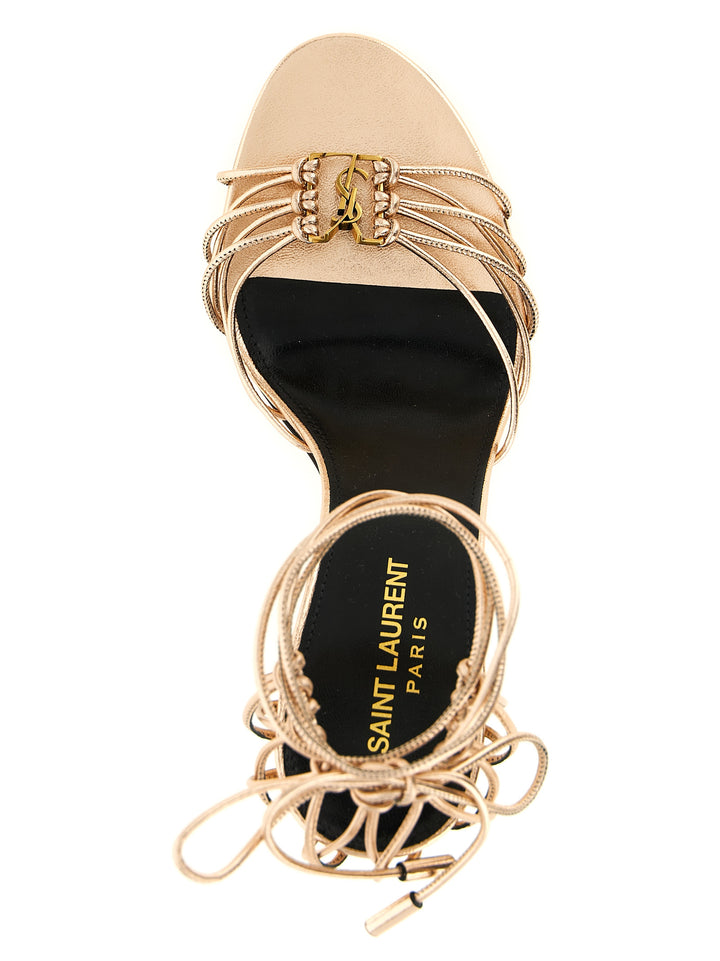 Saint Laurent Babylone Sandals - Pink | 0d0de8aa308d437b85b64dc020466d686ba0c503