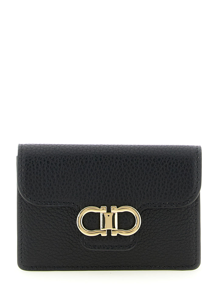 Ferragamo Gancini Keyring - Black | 9833f4a9f112165e94dc5d55ff2c3cf41d4a94d3