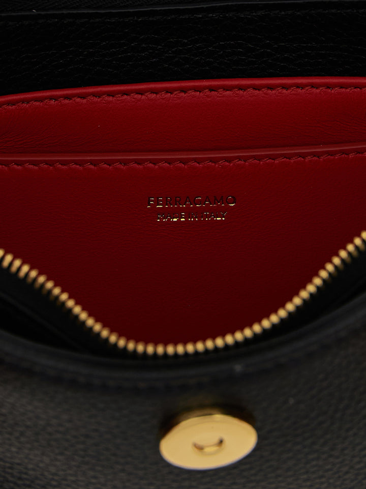Ferragamo Gabry Shoulder Bags - Black | 990c89011fee156022ce64a4a58eb3f609d86a96
