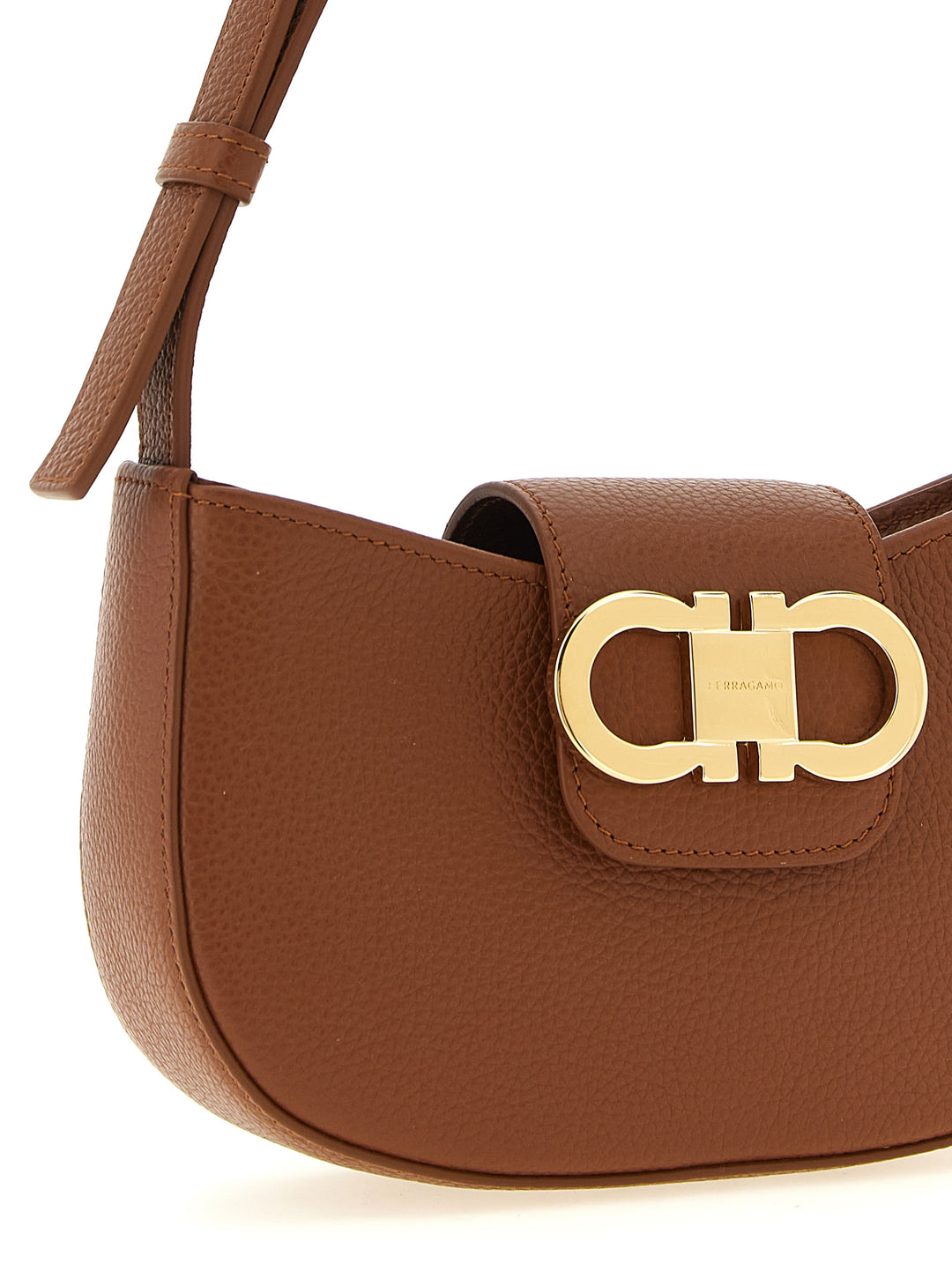 Ferragamo Gabry Shoulder Bags - Brown | 38f9ca9b2b672291fce9d7190be92060e842858d