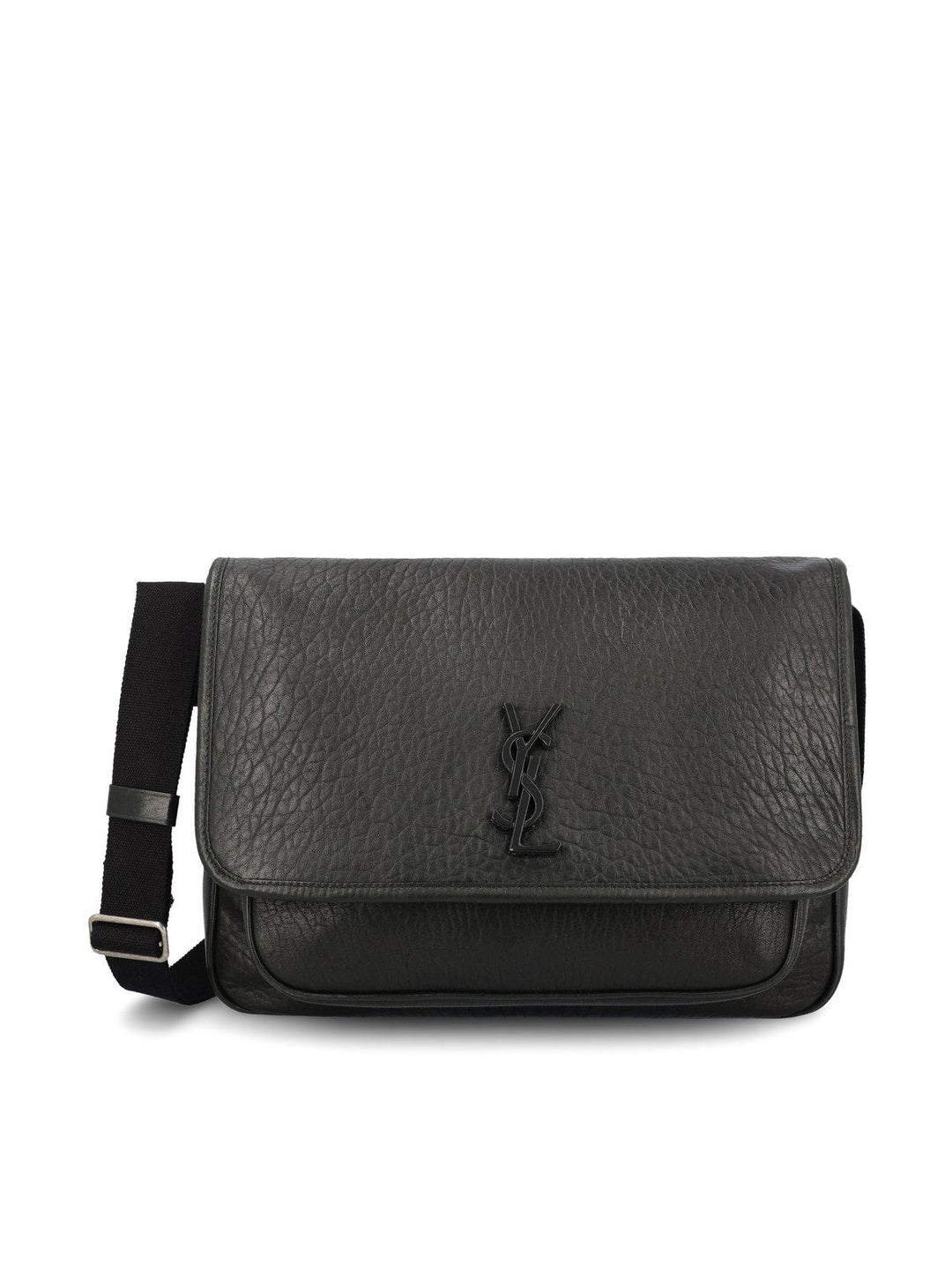 Ysl Niki Messanger Leather Black Shoulder Bags Black