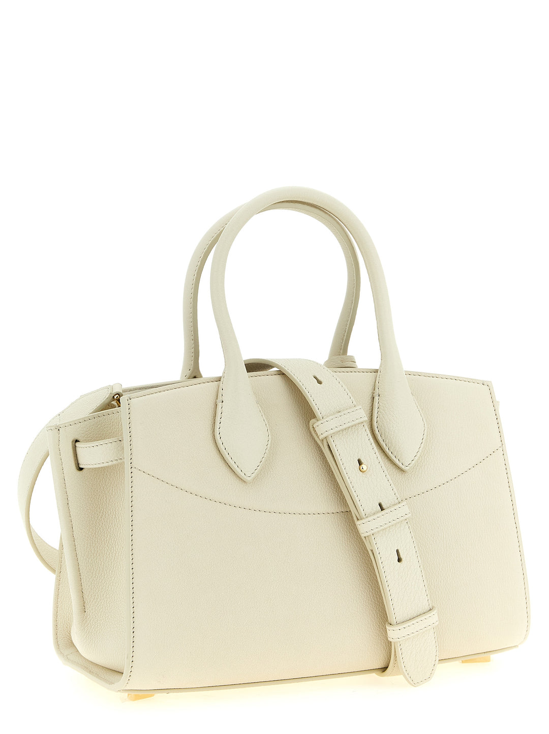 Ferragamo New Ferragamo Studio Soft (M) Hand Bags - White | d109f0eac8ab23017acf4c9b526d887f1d57bef3