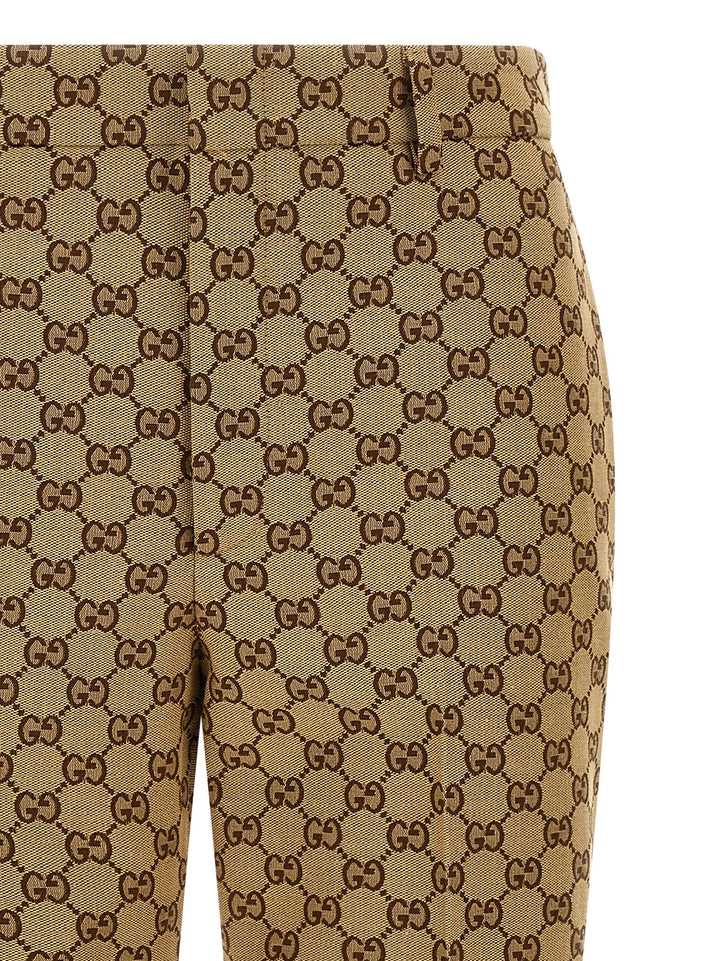 Gucci Gg Fabric Trousers Pants - Beige | da3b16fd7a23cf1239973b330c4b319ce0a7c123