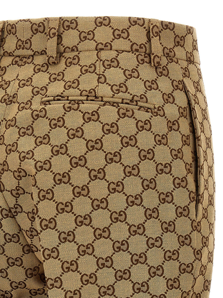Gucci Gg Fabric Trousers Pants - Beige | 368ca01f96b3c0aba5031e154d9b4c9094613b84